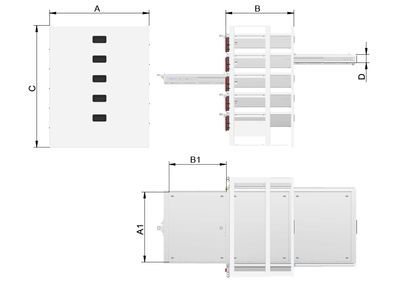 drawer-system - CAD-Zeichung